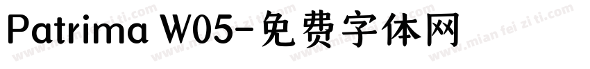Patrima W05字体转换